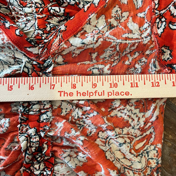 NWT Free People Say the Word Rouched Cropped Top Size XS Colorful Lightweight - Picture 8 of 9